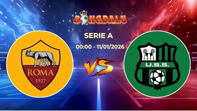 Soi Kèo AS Roma vs Sassuolo 00h00 Ngày 11/01/2026 – Vòng 20 Serie A