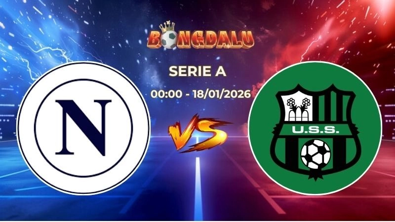 Soi Kèo Napoli vs Sassuolo 00h00 Ngày 18/01/2026 – Vòng 21 Serie A